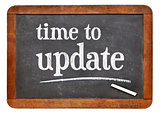 Time to update reminder on blackboard