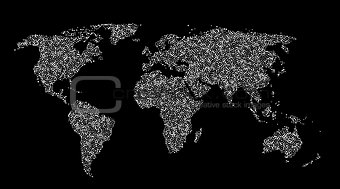 dotted world map