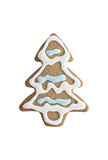 Tree shaped gingerbread cookie 