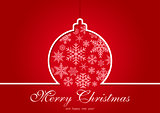 Red Christmas Greeting Card