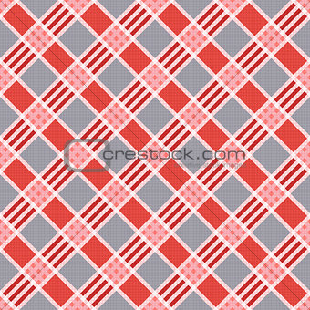 Diagonal seamless pattern in pink an gray trendy hues