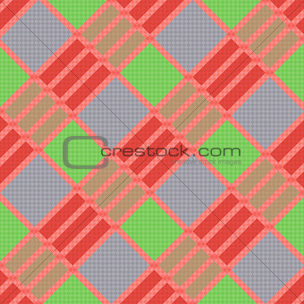 Diagonal seamless pattern in various colors