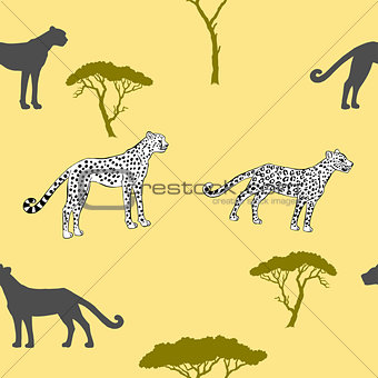Seamless pattern with savanna animals-04