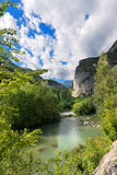 Sarca River near Sarche - Trentino Italy