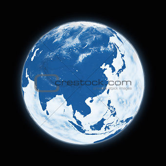 Southeast Asia on planet Earth