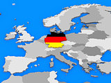 Germany standing out of map