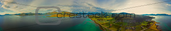 Sortland aerial panorama