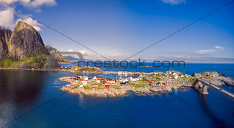 Scenic village in Norway
