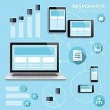 Responsive web-design infographics