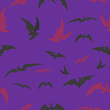 bats on a lilac background for Halloween