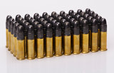 ammunition from the gun on 100 dollar bills