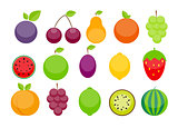 Apple, Orange, Plum, Cherry, Lemon, Lime, Watermelon, Strawberri