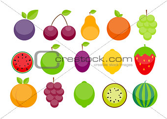 Apple, Orange, Plum, Cherry, Lemon, Lime, Watermelon, Strawberri