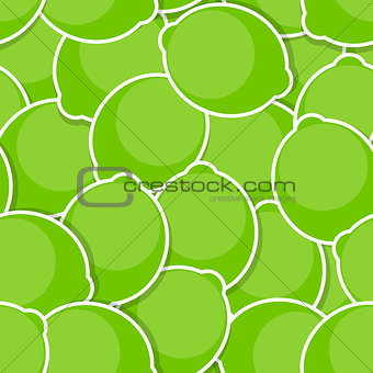 Seamless Pattern Background from Lime Vector Illustration