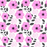 Floral Seamless Pattern Background Vector Illustration