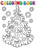 Coloring book Christmas tree topic 3
