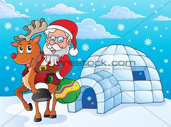 Igloo with Santa Claus theme 2