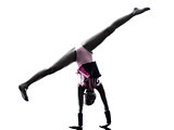 Rhythmic Gymnastics  little girl silhouette