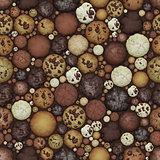 Chocolate Cookies Seamless Texture Background