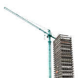 Building structure with crane