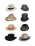 Hats vector illustration