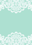 lace border on green background