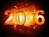 2016 New Year starburst