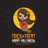 Halloween Trick or Treat Thai Ghost