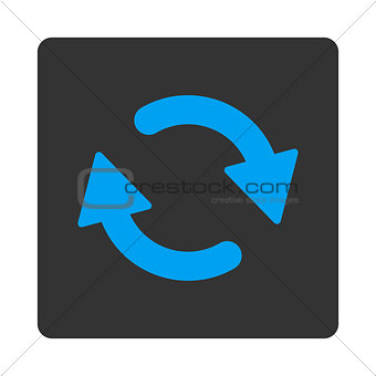 Refresh flat blue and gray colors rounded button
