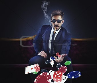 Rich gambler