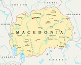 Macedonia Political Map