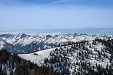 Aerial view of Austrian Alps