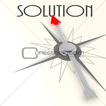 Compass with solution word