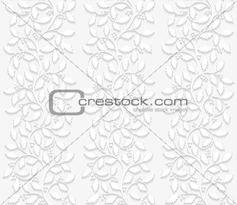 Seamless floral pattern with holly. Vector illustration.