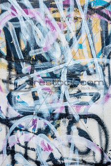 graffiti abstract on concrete wall