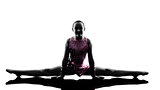 Rhythmic Gymnastics little girl silhouette