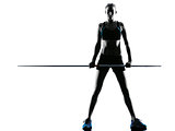 woman Javelin thrower silhouette