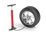 Pump and car tire