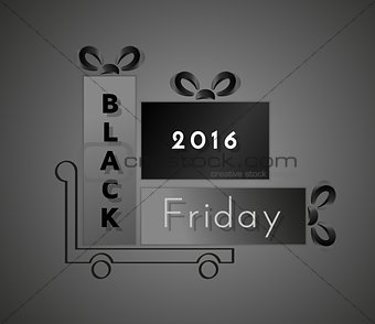 black friday and shopping cart