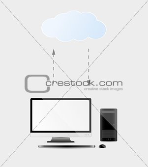 computer with cloud service