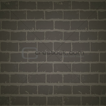 brick wall at night