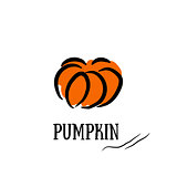 Pumpkin print. The organic product.