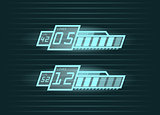 Vector set of progress bars for casual games interface  