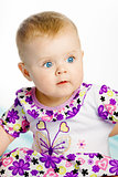 blue-eyed baby girl. Portrait. Close-up