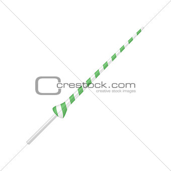 Lance in green and white design
