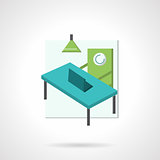 Coworking flat vector icon