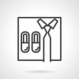Work at home line vector icon