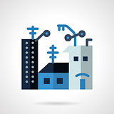 Apartments for rent flat vector icon