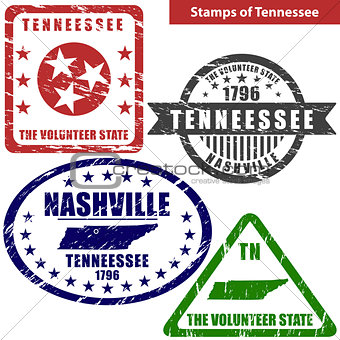 Stamps of Tennessee, USA