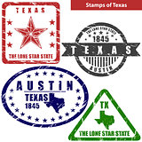 Stamps of Texas, USA